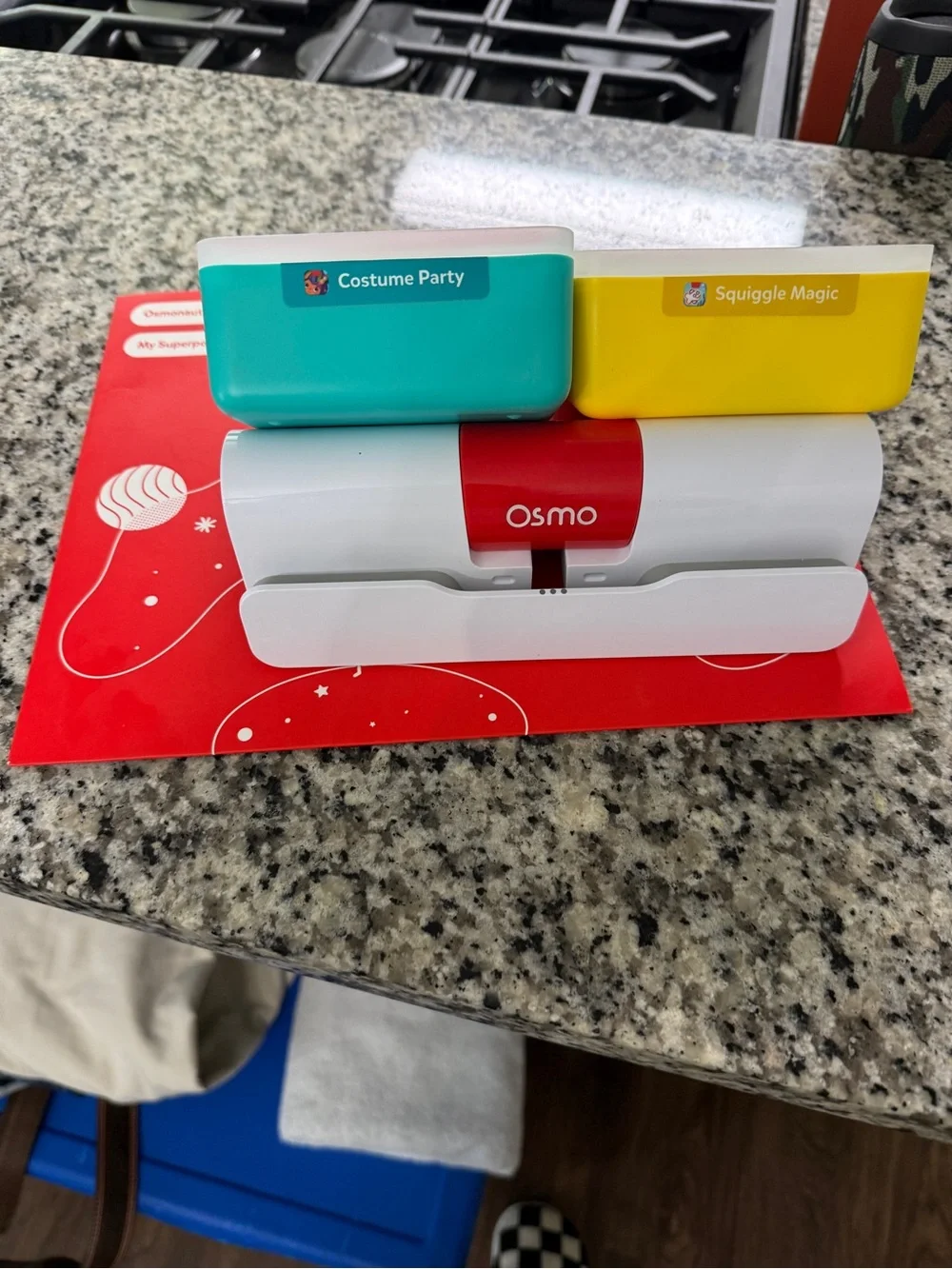 Osmo Early Learning Kit with Colorful Storage Tiles - Red, Yellow, Teal
